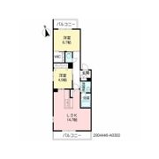 シャーメゾン カルパの間取り画像