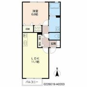 シャーメゾン札元 A棟の間取り画像