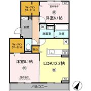 D-ROOM中井の間取り画像