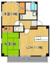 フォブール徳力の間取り画像