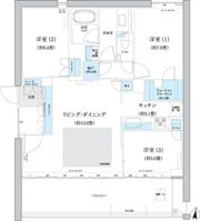 ガーデニエール砧 WESTの間取り画像