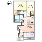 宮前区平4丁目新築アパート（仮の間取り画像