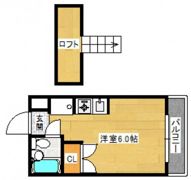 パラドール三筋の間取り画像