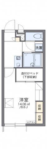 レオパレスルシェルブルーの間取り画像