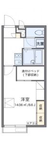 レオパレスアドヴァンテージの間取り画像