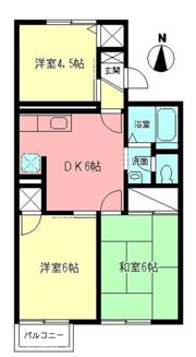 コーポ・ルミエールBの間取り画像