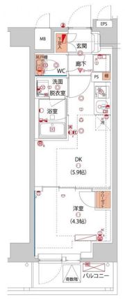 ハーモニーレジデンス東京サウス大塚の間取り画像
