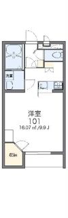 レオパレスバルミィウインドの間取り画像