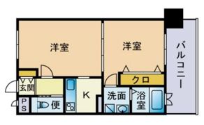 エンクレスト天神南3の間取り画像