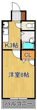 STAYTUSひびきのの間取り画像