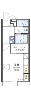 レオパレスあいのつちやまの間取り画像