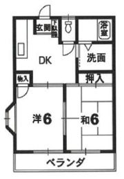 オリーブハイツの間取り画像