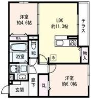 Flat Comfy 豊中の間取り画像