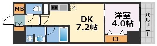 レオンコンフォート大手通の間取り画像