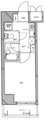 ヴェルヒルズ芝浦の間取り画像