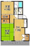 コーポ三好 パート2の間取り画像