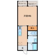 コーポ長谷の間取り画像