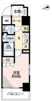 プレール・ドゥーク品川南大井の間取り画像