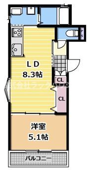 クリエオーレ岡山の間取り画像