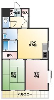 ドエルアクシオンの間取り画像