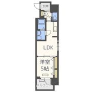 プレサンス心斎橋ニストの間取り画像