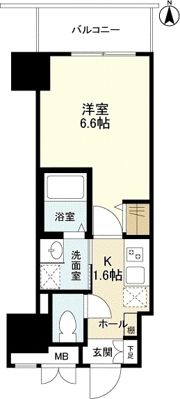 イーストヴィラ梅田の間取り画像