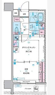 GENOVIA 東神田 green veilの間取り画像