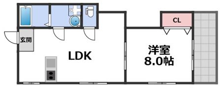 マンション山口の間取り画像