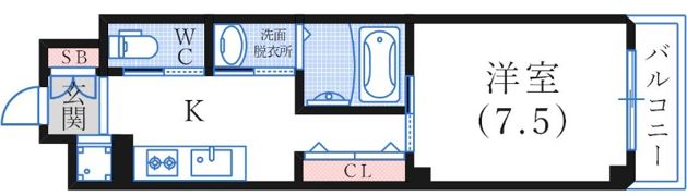 コンソラータ谷上の間取り画像