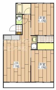 マンション110の間取り画像