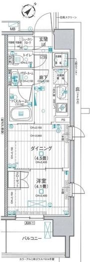 パレステージ川口並木の間取り画像