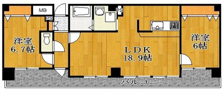 ラ・パラドール中山の間取り画像