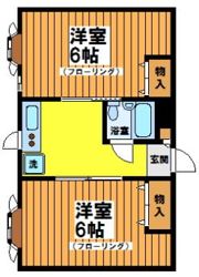 ラポルタイズミの間取り画像
