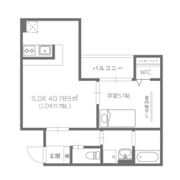La vie Chouchou 大町の間取り画像