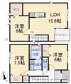内田東町1－15KODATEXⅡAの間取り画像