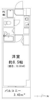 マモール北久里浜の間取り画像