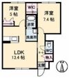 シャーメゾン エメ A棟の間取り画像