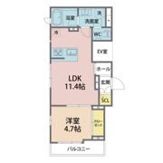 ローズパーク十番館の間取り画像