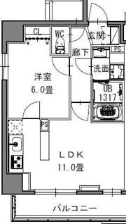 S-RESIDENCE新御徒町Westの間取り画像