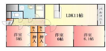 メゾンTAKEDAの間取り画像