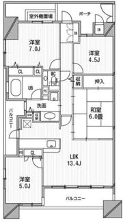 アーデンタワー新町の間取り画像