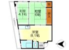 南辰川マンションの間取り画像