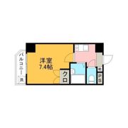 アビタシオン黒髪の間取り画像