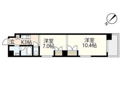ル・クール上幟町の間取り画像