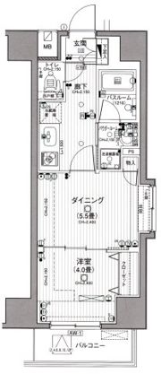 日神デュオステージ浅草の間取り画像