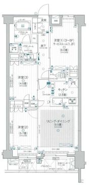 パレステージ鵠沼の間取り画像