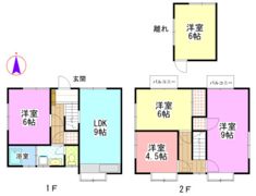 花尻みどり町一戸建の間取り画像
