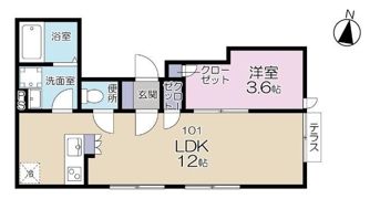 Halelea 梅島の間取り画像