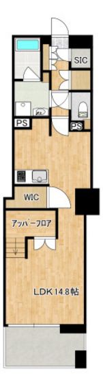 ソシオタワー十日市の間取り画像