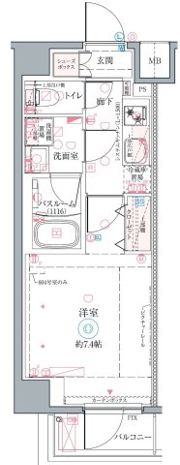 クレヴィスタ高砂Ⅱの間取り画像
